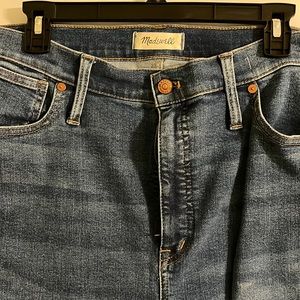 madewell tall 10" high-rise skinny jeans in wendover wash: tencel™ denim ed.